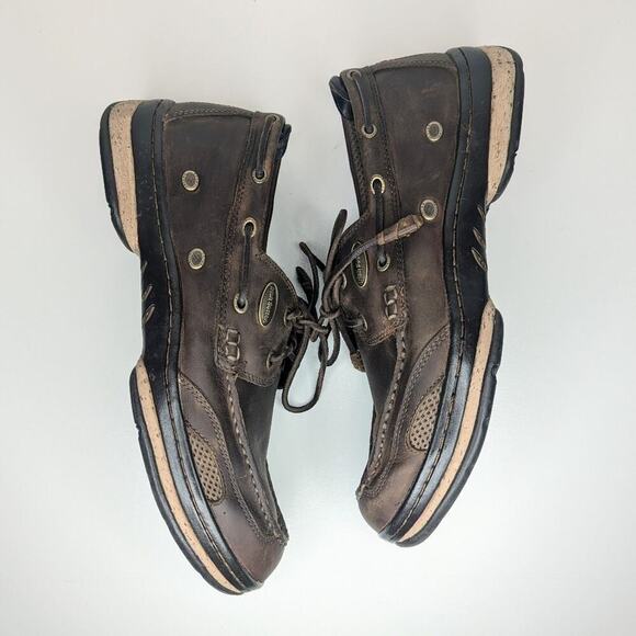 Irish Setter Red Wing Brown leather shoes deck boat oxford lace up size 11.5 - Picture 4 of 9